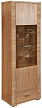 Шкаф с витриной Гресс П501.04 дуб Сонома светлый
